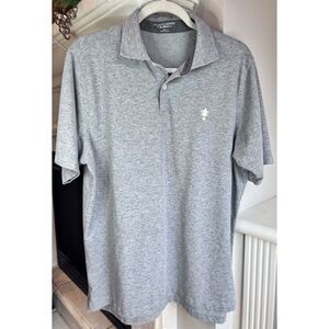 Fairway & Greene The Natural Golf Grey Polo Shirt Gold Championship Trophy Sz M